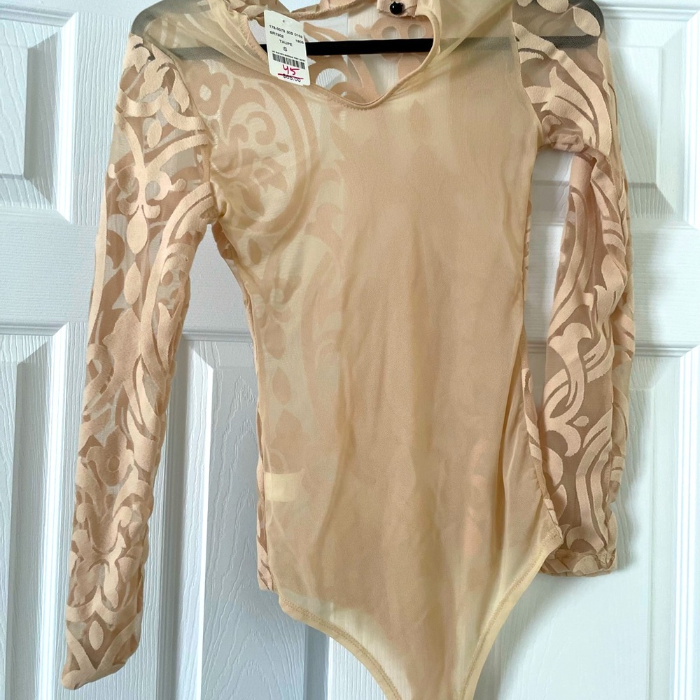Brand new with tag beige bodysuit